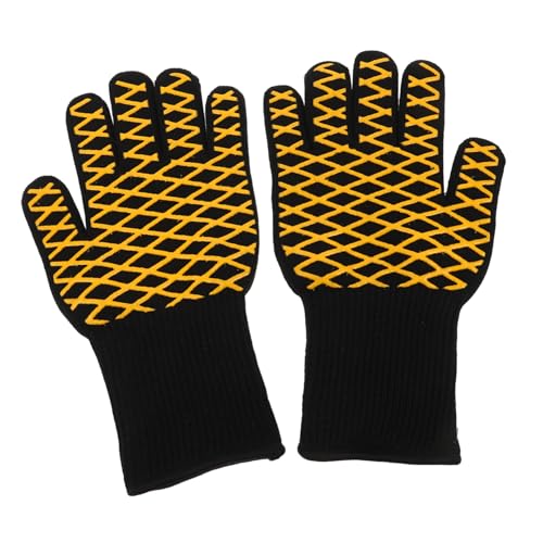 TOYZFRIENDY BBQ Grillhandschuhe aus Silikon Hitzebeständig und Flammhemmend rutschfest mit Finger Vielseitige Ofenhandschuhe für Backofen Mikrowelle Grill und Airfryer Gelb TOYZFRIENDY BBQ Grillhandschuhe aus Silikon Hitzebeständig und Flammhemmend rutschfest mit Finger Vielseitige Ofenhandschuhe für Backofen Mikrowelle Grill und Airfryer Gelb von TOYZFRIENDY