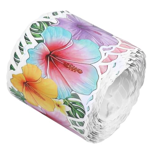 TOYZFRIENDY Blumen Bordüren für Pinnwände Vielseitige Dekoration für Klassenzimmer und Pinnwände Frühlingsdesigns Rolled Trim für Kreative Gestaltung von TOYZFRIENDY