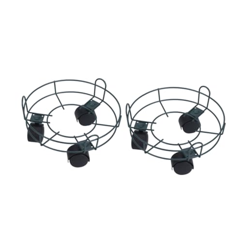 TOYZFRIENDY Großes Bewegliches Blumentopftablett Aus Metall Stabiles Lagerregal Für Pflanzgefäße Mit Laufrädern Olivgrün s von TOYZFRIENDY