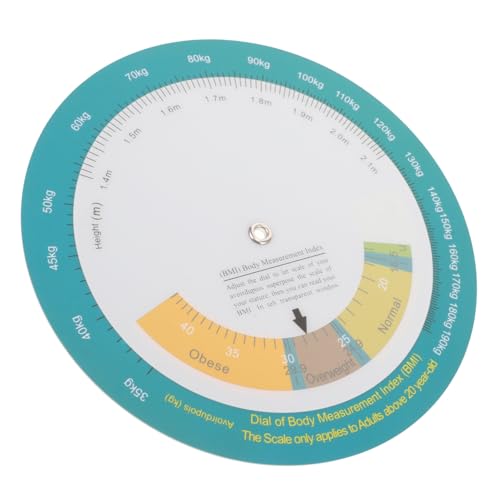 TOYZFRIENDY Bmi Body Weight Index Drehbarer Wandchart Leicht Ablesbar Schnelles Bmi Schnellvergleichs Tool zur Gesundheitskontrolle Geeignet für Erwachsene als Adipositas Hilfsmittel TOYZFRIENDY Bmi Body Weight Index Drehbarer Wandchart Leicht Ablesbar Schnelles Bmi Schnellvergleichs Tool zur Gesundheitskontrolle Geeignet für Erwachsene als Adipositas Hilfsmittel von TOYZFRIENDY