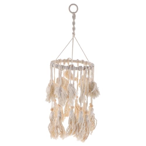 TOYZFRIENDY Boho Makramee Lampenschirm Baumwollseil Deckenlampe Abdeckung Handgefertigt Ethnischer Stil Wohnzimmer Schlafzimmer Beleuchtung Dekor TOYZFRIENDY Boho Makramee Lampenschirm Baumwollseil Deckenlampe Abdeckung Handgefertigt Ethnischer Stil Wohnzimmer Schlafzimmer Beleuchtung Dekor von TOYZFRIENDY