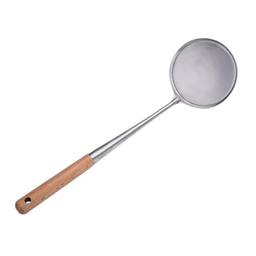TOYZFRIENDY Bratpfannenlöffel mit Langem Griff Robustes Kochutensil für Sicheres Braten Ergonomisch Geformt Spritzschutzfreundlich für Hotpot und Vielseitige Küchenanwendungen von TOYZFRIENDY