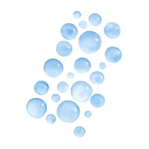 TOYZFRIENDY Bubbles Wandtattoo Badezimmer Deko Abnehmbar Blasenmuster Wandaufkleber für Wohnzimmer Kinderzimmer Selbstklebend Schadstofffrei von TOYZFRIENDY