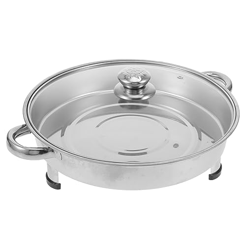 TOYZFRIENDY Buffetwärmer mit Deckel Grillplatte für Gebackenen Fisch Runder Servierbehälter für Indoor und Outdoor für Catering und Partys von TOYZFRIENDY