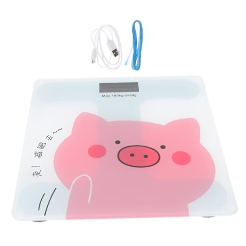TOYZFRIENDY Cartoon Körperwaage Digitale Haushaltswaage mit Automatischer Gewichtsanzeige USB Ladbare Personenwaage aus Gehärtetem für Badezimmer Schlafzimmer und Wohnräume TOYZFRIENDY Cartoon Körperwaage Digitale Haushaltswaage mit Automatischer Gewichtsanzeige USB Ladbare Personenwaage aus Gehärtetem für Badezimmer Schlafzimmer und Wohnräume von TOYZFRIENDY