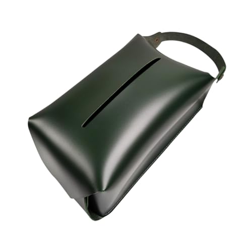 TOYZFRIENDY Dekorativer Taschentuchhalter aus hochwertigem Kunstleder hängender Tissue Box Halter für Wohnzimmer Bad und Auto Praktische Serviettenbox mit einfachem Nachfüllmechanismus von TOYZFRIENDY