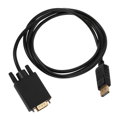 TOYZFRIENDY Displayport zu Vga Adapterkabel Unidirektional PC Monitor Kabel Kompatibel mit Monitor Projektor Laptop HD Übertragung Schwarz von TOYZFRIENDY