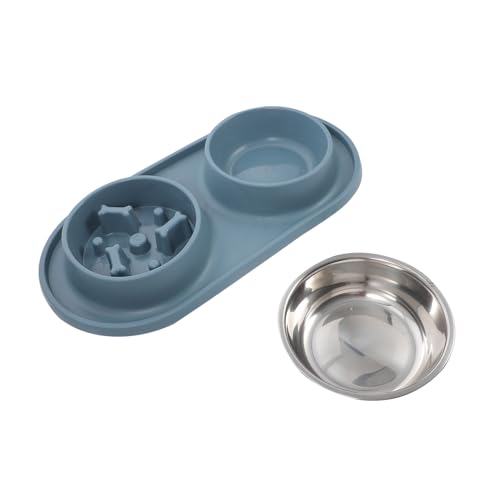 TOYZFRIENDY Doppelnapf aus Edelstahl für Kleine Katzen und Hunde Langsames Fressen rutschfest Anti schling napf Auslaufsicher Leicht zu Reinigen Fördert Gesunde Verdauung Kippsicher Design TOYZFRIENDY Doppelnapf aus Edelstahl für Kleine Katzen und Hunde Langsames Fressen rutschfest Anti schling napf Auslaufsicher Leicht zu Reinigen Fördert Gesunde Verdauung Kippsicher Design von TOYZFRIENDY