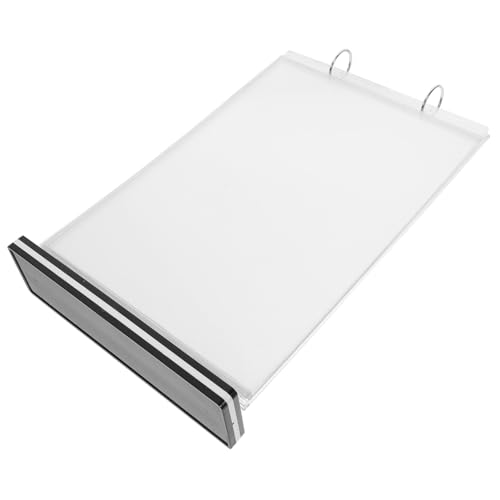 TOYZFRIENDY Doppelseitiger Poster Display Rack Flip Robuster Acryl Tischaufsteller Flexibler Menükartenhalter für Restaurant Büro Transparenter Werbeaufsteller mit Modernem Design von TOYZFRIENDY