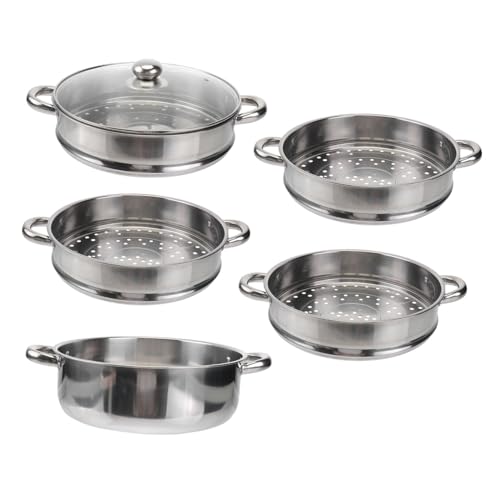 TOYZFRIENDY Edelstahl Dampfgarer Multifunktionaler Suppentopf Große Kochfläche Langlebiger Steamer Für Induktionsherde Familienküche TOYZFRIENDY Edelstahl Dampfgarer Multifunktionaler Suppentopf Große Kochfläche Langlebiger Steamer Für Induktionsherde Familienküche von TOYZFRIENDY