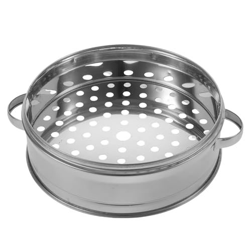 TOYZFRIENDY Edelstahl Dampfgarer mit Ohrengriff Langlebiger Steamer mit Dampfaustritt Hitzebeständig Antiheißer Griff Praktischer Küchen Dampfkorb für Schnelles Dämpfen zu Hause von TOYZFRIENDY