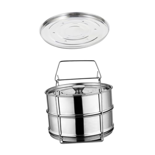 TOYZFRIENDY Edelstahl Dampfgarer mit Schichten Stapelbarer Steaming Basket Sicherer Edelstahl deckel Hitzebeständiger Dampfkorb für Induktionsherd Vielseitig zum Dämpfen von Fisch Snacks TOYZFRIENDY Edelstahl Dampfgarer mit Schichten Stapelbarer Steaming Basket Sicherer Edelstahl deckel Hitzebeständiger Dampfkorb für Induktionsherd Vielseitig zum Dämpfen von Fisch Snacks von TOYZFRIENDY