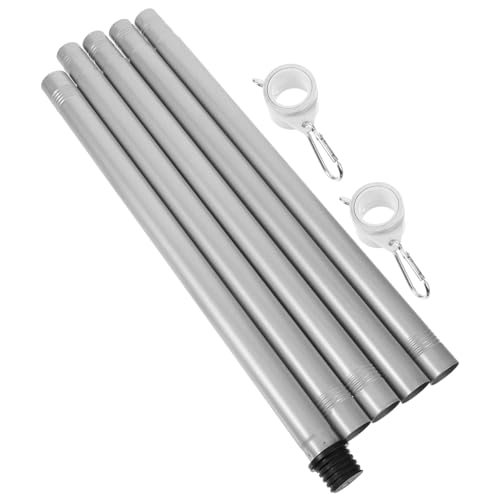 TOYZFRIENDY Edelstahl Fahnenmast Teleskop fahnenstange mit Drehbarem Halter Rostfrei Stabiler Metall fahnenstock für Garten Balkon Außenbereich Einfache Befestigung Verdrehsicher von TOYZFRIENDY