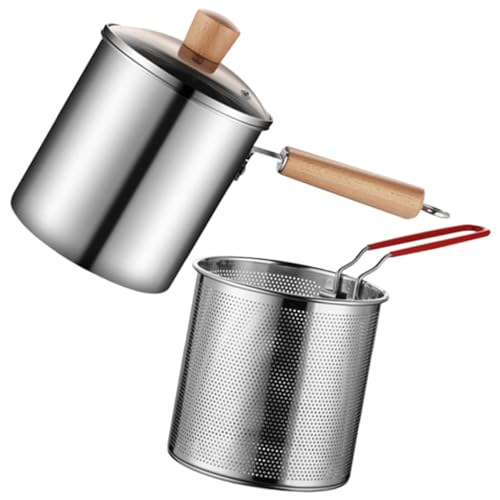 TOYZFRIENDY Edelstahl Frittiertopf mit Sieb und Langem Holzgriff Tiefer Haushalt Fritteuse Topf für Induktionsherd Schnelles Abtropfen Platzsparend und Leicht für Küche und Restaurant TOYZFRIENDY Edelstahl Frittiertopf mit Sieb und Langem Holzgriff Tiefer Haushalt Fritteuse Topf für Induktionsherd Schnelles Abtropfen Platzsparend und Leicht für Küche und Restaurant von TOYZFRIENDY