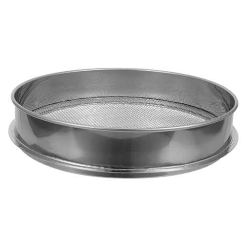 TOYZFRIENDY Edelstahl Gartensieb Ø mit Maschenweite Manuelles Bodensieb zur Filterung von Erde Steinen Vielseitig für Garten Kompost und Pflanzsubstrate Robust und Leicht Tragbar von TOYZFRIENDY