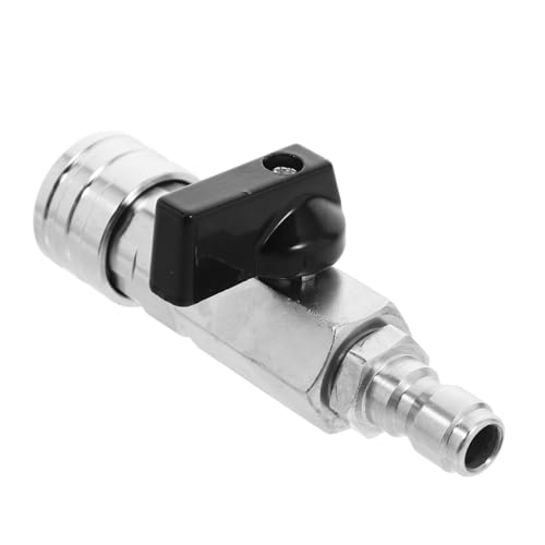TOYZFRIENDY Edelstahl Kugelhahn für Hochdruckreiniger Wasserflussregelung Absperrventil Gartenschlauchanschluss Schnellkupplung Zubehör für Vielseitige Reinigungsanwendungen TOYZFRIENDY Edelstahl Kugelhahn für Hochdruckreiniger Wasserflussregelung Absperrventil Gartenschlauchanschluss Schnellkupplung Zubehör für Vielseitige Reinigungsanwendungen von TOYZFRIENDY