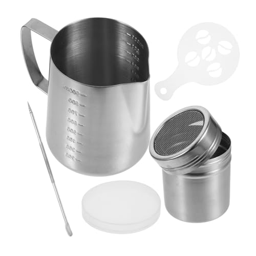 TOYZFRIENDY Edelstahl Milchaufschäumer Kännchen mit Doppelter Messskala Spitzem Ausguss Ergonomischem Griff für Latte Art Cappuccino und Professionelles Milchaufschäumen zu Hause TOYZFRIENDY Edelstahl Milchaufschäumer Kännchen mit Doppelter Messskala Spitzem Ausguss Ergonomischem Griff für Latte Art Cappuccino und Professionelles Milchaufschäumen zu Hause von TOYZFRIENDY