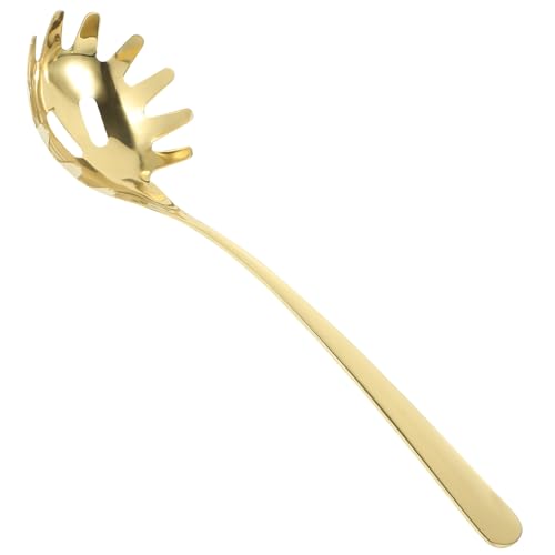 TOYZFRIENDY Edelstahl Pasta Löffel mit Sieb Funktion Spaghetti Schöpflöffel für Nudeln Hitzebeständig Langlebig und Leicht zu Reinigen Küchenutensil für Zuhause und Gastronomie Goldfarben TOYZFRIENDY Edelstahl Pasta Löffel mit Sieb Funktion Spaghetti Schöpflöffel für Nudeln Hitzebeständig Langlebig und Leicht zu Reinigen Küchenutensil für Zuhause und Gastronomie Goldfarben von TOYZFRIENDY