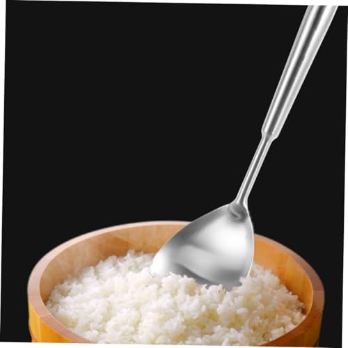 TOYZFRIENDY Edelstahl Reislöffel mit Rundem Griff Hitzebeständig Langlebig Küchenutensil für Komfortables Kochen und Einfache Reinigung Geeignet für Haushalt Küchenhelfer TOYZFRIENDY Edelstahl Reislöffel mit Rundem Griff Hitzebeständig Langlebig Küchenutensil für Komfortables Kochen und Einfache Reinigung Geeignet für Haushalt Küchenhelfer von TOYZFRIENDY