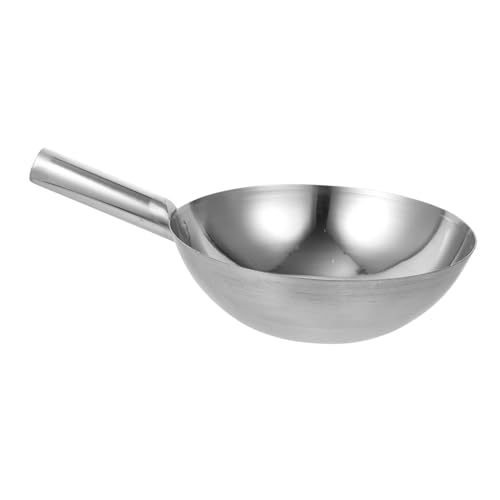 TOYZFRIENDY Edelstahl Schöpfkelle Wasserschöpflöffel Dickes Metall Küchenhelfer zum Servieren von Suppe und Wasser Stabiler Kurzer Griff Praktisches Design für Haushalt und Gastronomie von TOYZFRIENDY