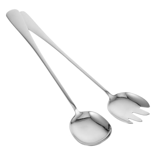 TOYZFRIENDY Edelstahl Servierbesteck Buffet Löffel und Gabel mit Langem Ergonomischem Griff Kratzfest Leicht zu Reinigen zum Anrichten und Servieren in Hotel Restaurant und Haushalt TOYZFRIENDY Edelstahl Servierbesteck Buffet Löffel und Gabel mit Langem Ergonomischem Griff Kratzfest Leicht zu Reinigen zum Anrichten und Servieren in Hotel Restaurant und Haushalt von TOYZFRIENDY