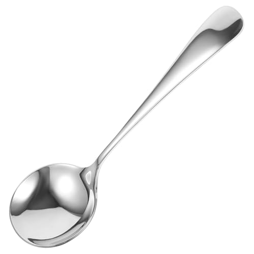 TOYZFRIENDY Edelstahl Suppenlöffel Küchenlöffel Handlich Multifunktional für Suppe und Alltag in Silber TOYZFRIENDY Edelstahl Suppenlöffel Küchenlöffel Handlich Multifunktional für Suppe und Alltag in Silber von TOYZFRIENDY
