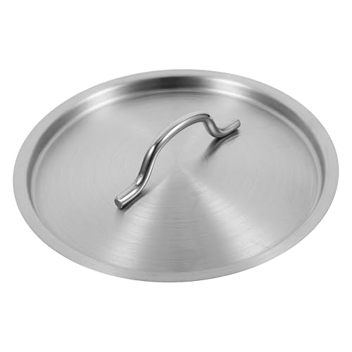 TOYZFRIENDY Edelstahl Topfdeckel Ersatzdeckel für Töpfe und Pfannen mit Dichtem Sitz Robustem Griff und Langlebigem Glattem Metall für Vielseitiges Kochen zu Hause Restaurant und Camping von TOYZFRIENDY