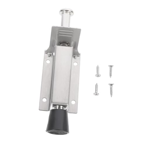 TOYZFRIENDY Edelstahl Türstopper Türhalter mit Fußbedienung Rutschfest Langlebig Praktischer Türfeststeller für Metalltüren Einfache Anbringung Robuste Türstütze Silber von TOYZFRIENDY
