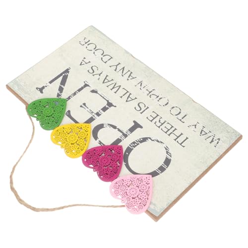 TOYZFRIENDY Elegantes Holzschild Open Sign für Tür Business Restaurant Bar Deko Rustikales Hängendes Geschäftsschild Langlebiges Holz mit Feiner Maserung Vielseitig für Laden Fenster Büro von TOYZFRIENDY