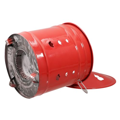TOYZFRIENDY Enamel Verbrenner Feuerkorb Gartenfeuerstelle Robust Langlebig Pulverbeschichtet Hitzebeständig Leicht zu Reinigen Vielseitig für Außeneinsatz von TOYZFRIENDY