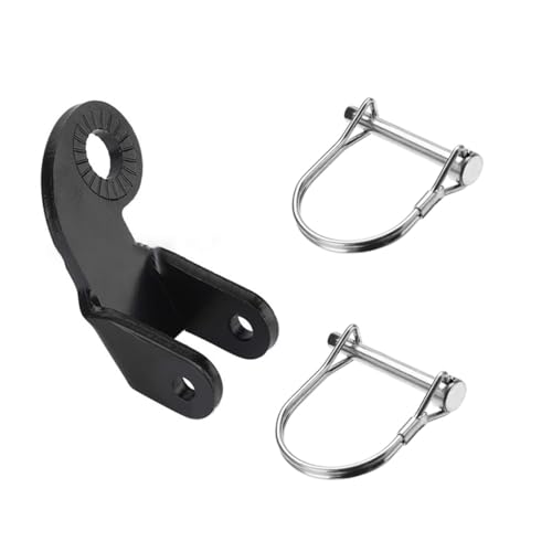 TOYZFRIENDY Fahrradanhänger Kupplung Teiliges Anhängerstecker und Verbinder Schwarz Silber Einfache Montage Kompatibel für Haustieranhänger Robustes Zubehör für Sicheres Ziehen von TOYZFRIENDY