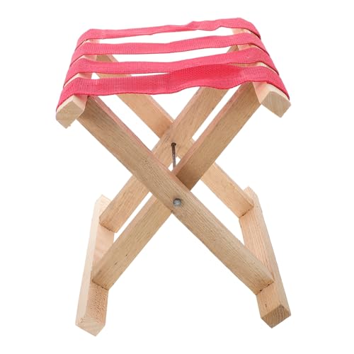 TOYZFRIENDY Kleiner Tragbarer Klapphocker Campingstuhl Holz Faltbar für Angeln und Outdoor Aktivitäten von TOYZFRIENDY