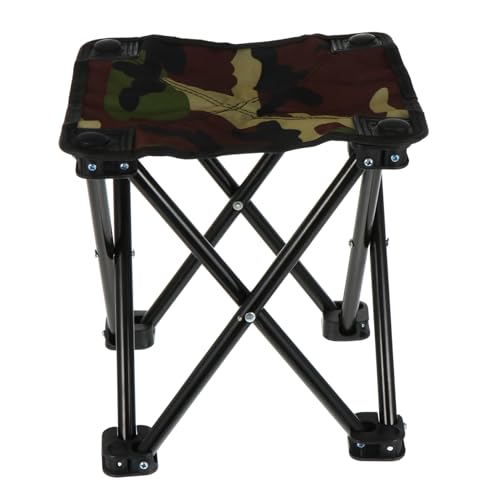 TOYZFRIENDY Faltbarer Outdoor Angelstuhl Campingstuhl Ultraleicht Klapphocker Tragbar Robuster Angelhocker mit Oxford Angeln Wandern Picknick von TOYZFRIENDY