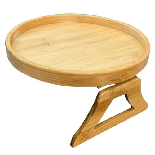 TOYZFRIENDY Faltbares Sofa Armlehnen Tablett aus Robustem Holz Runde Ablagefläche Vielseitiger Couch Tisch für Snacks Getränke Handy und Bücher Stabil und Tragbar für Wohnzimmer und TOYZFRIENDY Faltbares Sofa Armlehnen Tablett aus Robustem Holz Runde Ablagefläche Vielseitiger Couch Tisch für Snacks Getränke Handy und Bücher Stabil und Tragbar für Wohnzimmer und von TOYZFRIENDY