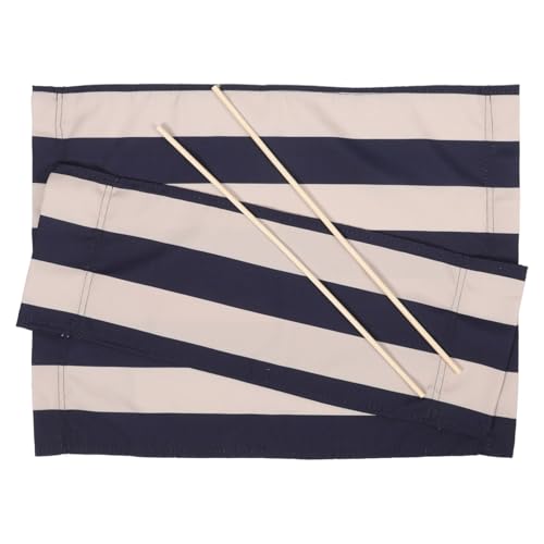 TOYZFRIENDY Faltstuhl Ersatzbezug Canvas Sitzbezug für Klappstuhl Directors Chair Gaming Stuhl Blau weiß Langlebig Einfach zu Montieren Robust von TOYZFRIENDY