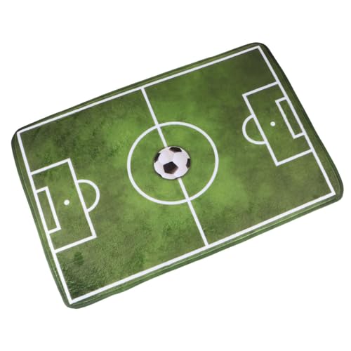 TOYZFRIENDY Flanell Bodenmatte Fußballfeld Design Rutschfester Teppich für Wohnzimmer Schlafzimmer Weiche Mini Spielfläche Angenehmer Komfort zur Druckentlastung Vielseitige Anti rutsch Matte TOYZFRIENDY Flanell Bodenmatte Fußballfeld Design Rutschfester Teppich für Wohnzimmer Schlafzimmer Weiche Mini Spielfläche Angenehmer Komfort zur Druckentlastung Vielseitige Anti rutsch Matte von TOYZFRIENDY