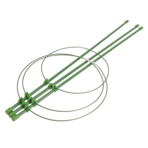 TOYZFRIENDY Garten Rankhilfe Stahlring mit Grünem Kunststoffüberzug Rostfrei Hitzebeständig Vertikale Kletterpflanzenstütze für Tomaten Paprika und Gemüse Einfache ohne Werkzeug TOYZFRIENDY Garten Rankhilfe Stahlring mit Grünem Kunststoffüberzug Rostfrei Hitzebeständig Vertikale Kletterpflanzenstütze für Tomaten Paprika und Gemüse Einfache ohne Werkzeug von TOYZFRIENDY