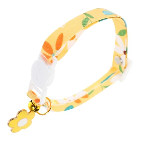 TOYZFRIENDY Gelbes Verstellbares Katzenhalsband aus Langlebigem Material Dekorativer Welpenkragen für Haustierfotografie Komfortabel und Festlich für Katzen und Hunde bei Partys und TOYZFRIENDY Gelbes Verstellbares Katzenhalsband aus Langlebigem Material Dekorativer Welpenkragen für Haustierfotografie Komfortabel und Festlich für Katzen und Hunde bei Partys und von TOYZFRIENDY