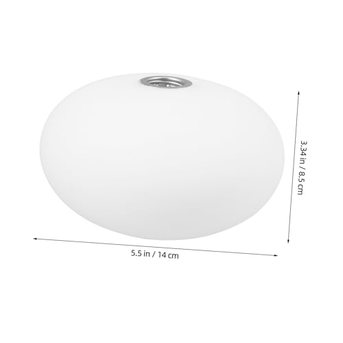 TOYZFRIENDY Glas Lampenschirm Flach Ovaler Lampenschirm Ersatz Für Schraubfassung Pendelleuchte Tischlampe Wandleuchte Wohnzimmer Schlafzimmer Beleuchtung von TOYZFRIENDY