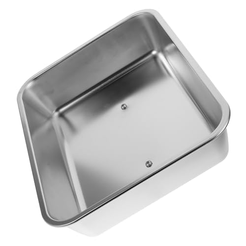 TOYZFRIENDY Edelstahl Deckel Rechteckig Für Grillpfannen Abdeckhaube Zum Begießen Grillabdeckung Zum Servieren Von Speisen Kochutensilien Für Draußen Dampfgarer Zum Begießen von TOYZFRIENDY