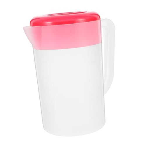 TOYZFRIENDY Große Transparente Wasserkanne mit Fassungsvermögen Langlebiger Getränkebehälter mit Henkel Wiederverwendbar als Tee und Saftkaraffe für Kühlschrank und Haushalt von TOYZFRIENDY