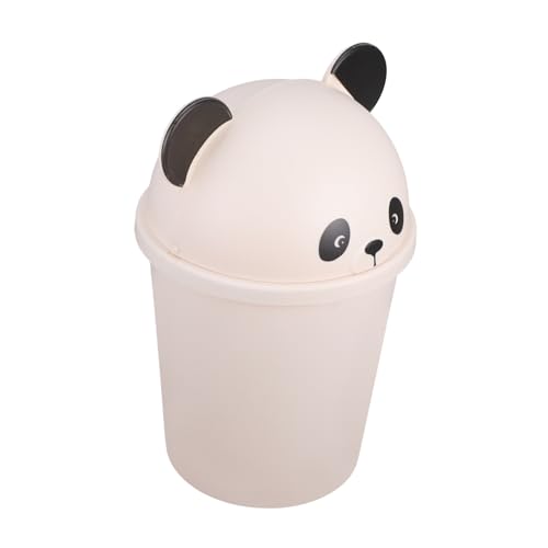 TOYZFRIENDY Großer Müllbehälter mit Deckel Cartoon Panda Mülleimer Geruchsneutral für Bad Küche Wohnzimmer Vielseitig Verwendbar Niedlicher Abfallbehälter für Zuhause Büro von TOYZFRIENDY