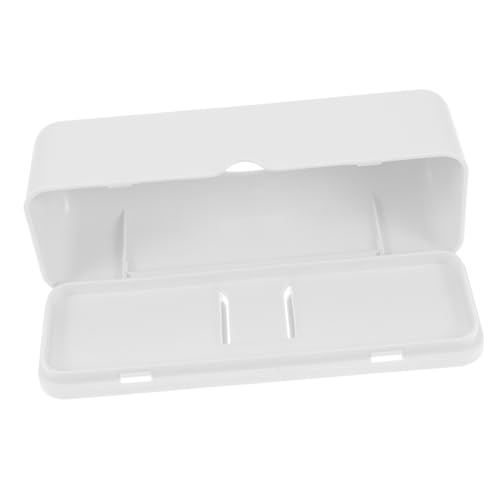 TOYZFRIENDY Großer Wandmontierter Abfallbeutelhalter mit Deckel Weiß Praktische Aufbewahrungsbox für Müllbeutel und Einkaufstütenrollen Komfortables Befüllen und Entnehmen Platzsparender von TOYZFRIENDY