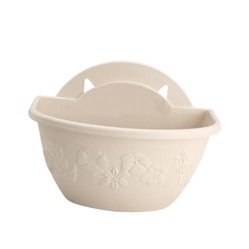 TOYZFRIENDY Halbrunder Wand blumentopf aus Kunststoff Beige S mit Aufhängelöchern Platzsparend Langlebig Vielseitig für Zimmerpflanzen Blumen und Aufbewahrung für Innen Außenbereiche TOYZFRIENDY Halbrunder Wand blumentopf aus Kunststoff Beige S mit Aufhängelöchern Platzsparend Langlebig Vielseitig für Zimmerpflanzen Blumen und Aufbewahrung für Innen Außenbereiche von TOYZFRIENDY