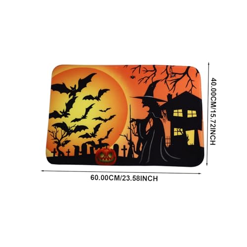 TOYZFRIENDY Halloween Fußmatte mit Rutschfestem Saugfähigem Material Dekorativ für Eingang Bad und Küche Langlebige Schutzmatte mit Angenehmer Haptik für Halloween Deko und Alltagsgebrauch TOYZFRIENDY Halloween Fußmatte mit Rutschfestem Saugfähigem Material Dekorativ für Eingang Bad und Küche Langlebige Schutzmatte mit Angenehmer Haptik für Halloween Deko und Alltagsgebrauch von TOYZFRIENDY