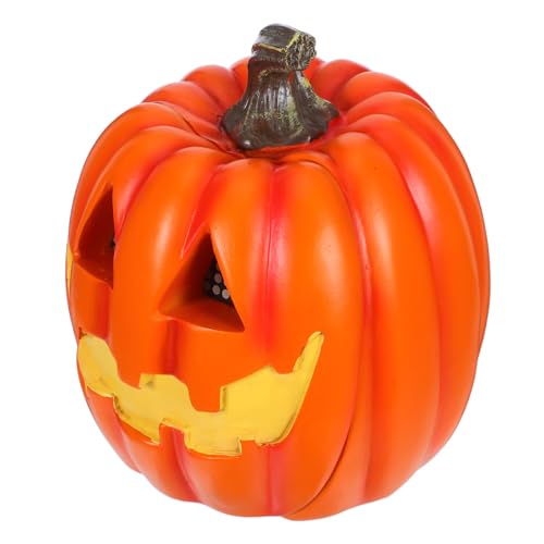 TOYZFRIENDY Halloween LED Kürbis Nachttischlampe Batteriebetrieben Plastikrobuste Halloween Dekoleuchte für Party und Wohnraum Spooky Stimmungslampe ohne Kabel Energiesparende von TOYZFRIENDY