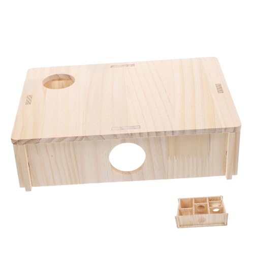 TOYZFRIENDY Hamster Versteck Holz mit Labyrinth Mehrkammer spielhaus für Zwerghamster und Meerschweinchen Langlebig Beißfest zum Klettern und Verstecken Geeignet TOYZFRIENDY Hamster Versteck Holz mit Labyrinth Mehrkammer spielhaus für Zwerghamster und Meerschweinchen Langlebig Beißfest zum Klettern und Verstecken Geeignet von TOYZFRIENDY