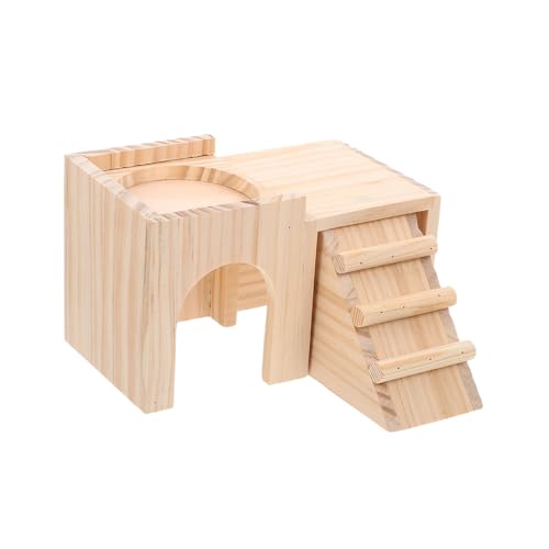 TOYZFRIENDY Hamster Versteckhaus Leiter Kleintier Rückzugsort und Spielhaus für Hamster und Zwerghamster Haustier Nest zur Beschäftigung und Schlafplatz Geeignet als Käfigzubehör und Gehege von TOYZFRIENDY
