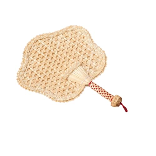 TOYZFRIENDY Handgefertigter Gestrickter Rohrkolben Fächer Gelb Handlicher Tragbarer Sommerlüfter Fünfzackige Form Natürliche Kühlung Leichte Dekoration für Strand und Party TOYZFRIENDY Handgefertigter Gestrickter Rohrkolben Fächer Gelb Handlicher Tragbarer Sommerlüfter Fünfzackige Form Natürliche Kühlung Leichte Dekoration für Strand und Party von TOYZFRIENDY