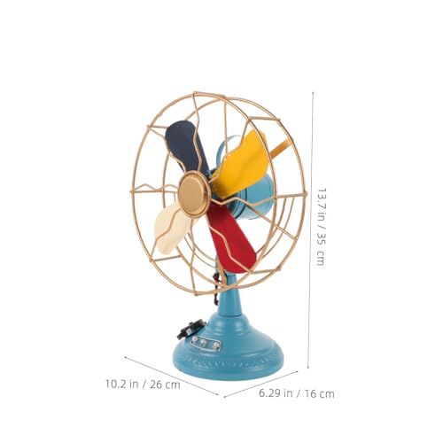 TOYZFRIENDY Handgefertigtes Vintage Tischventilator Modell aus Langlebigem Dekoratives Retro Ornament für Schreibtisch Stilvolle Home Desktop Deko Mittlere Bunte Ausführung TOYZFRIENDY Handgefertigtes Vintage Tischventilator Modell aus Langlebigem Dekoratives Retro Ornament für Schreibtisch Stilvolle Home Desktop Deko Mittlere Bunte Ausführung von TOYZFRIENDY
